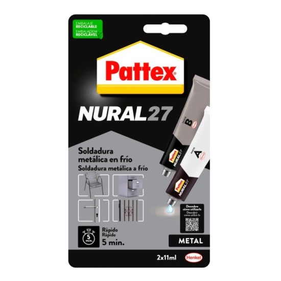 Nural 27 Aluminio Gris 22 ml (2 Tubos 11+11 ml) al por Mayor | Almacén de Ferretería