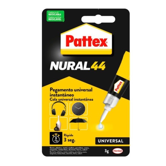 Nural 44 Cianocrilato (1 Tubo De 3 Gramos) al por Mayor | Almacén de Ferretería