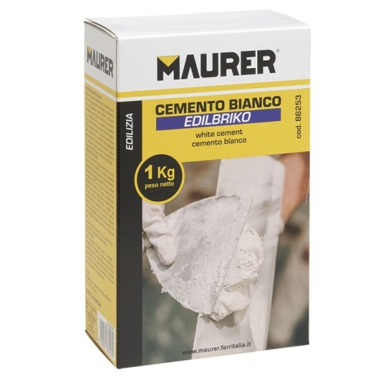 Edil Cemento Blanco Maurer (Caja 1 kg,) al por Mayor | Almacén de Ferretería