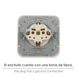 Base Empotrar Blanco