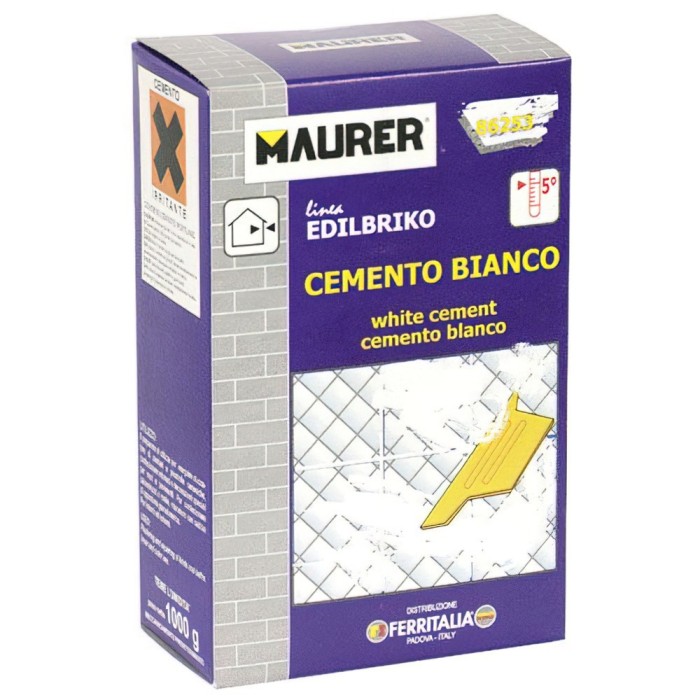 Edil Cemento Blanco Maurer (Caja 5 kg,) al por Mayor | Almacén de Ferretería