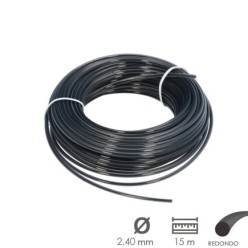 Hilo Nylon Redondo Profesional Ø 2,4 mm, Rollo 15 metros