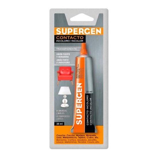 Pegamento Supergen Incoloro   20 ml, al por Mayor | Almacén de Ferretería
