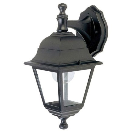 Farol Jardin Soporte Alto Negro,