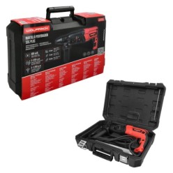 Martillo Perforador SDS PLUS 900 Watt, Con Accesorios y Maletin