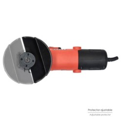 Amoladora 500 Watt, Ø 115 mm, 12,000 R,P,M, Eje M14 Protector Disco Ajustable, Anti arranque