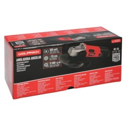 Amoladora 500 Watt, Ø 115 mm, 12,000 R,P,M, Eje M14 Protector Disco Ajustable, Anti arranque