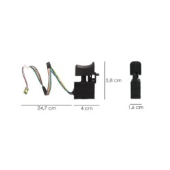 Interruptor Martillo SDS PLUS A Bateria 20 Volt, Con Bateria 4,0 Ah, , Codigo 07021670