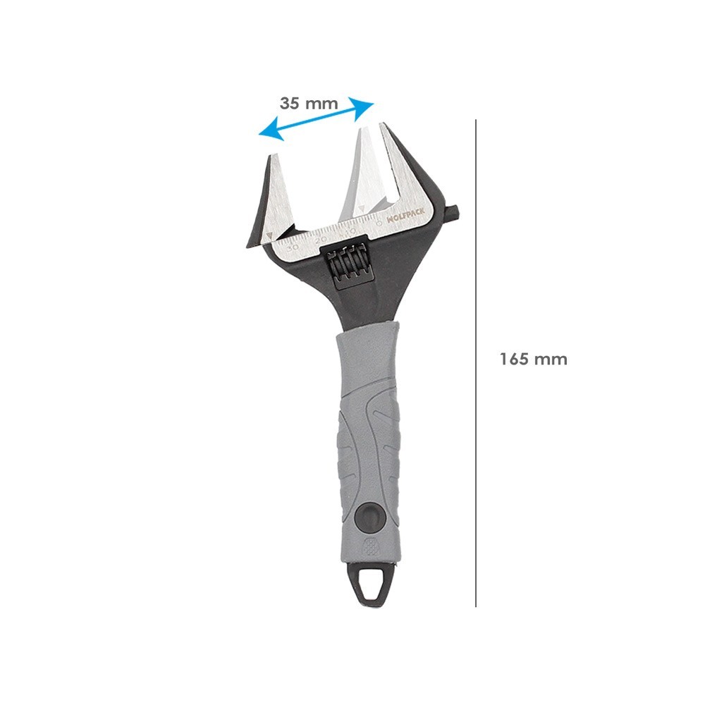 Llave Ajustable Gran Apertura Compact, Cromo Vanadio 6" Llave Inglesa, Llave De Expansion, Llave Gran Apertura al por Mayor | Al