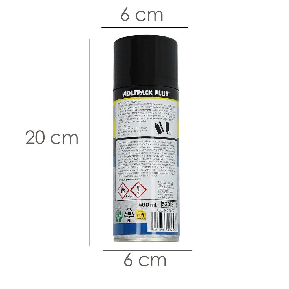 Spray Aceite Lubricante Multiuso 400 ml al por Mayor | Almacén de Ferretería