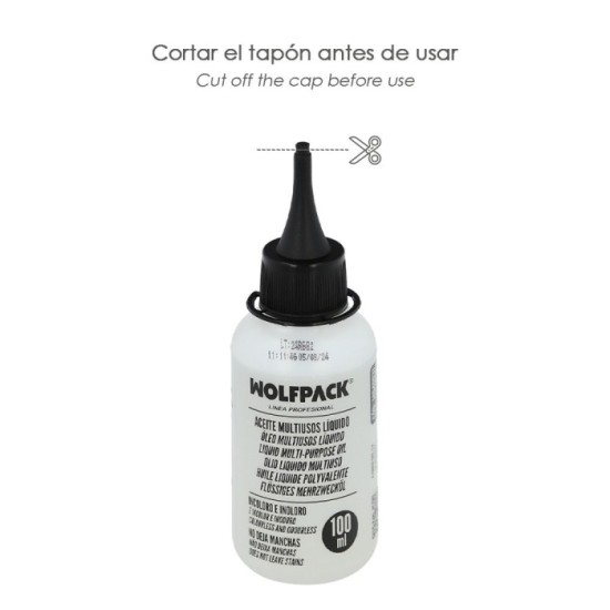 Aceite Lubricante Multiuso Liquido 100 ml, Aceite Cadenas, Aceite Bisagras, Aceite Maquinas Coser, Aceite Cerraduras al por Mayo