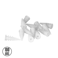 Taco Nylon Pladur Autotaladrante 15×37 Mm, 100 Unidades,