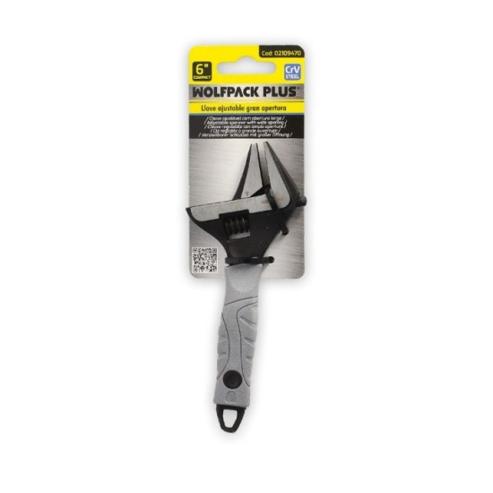 Llave Ajustable Gran Apertura Compact, Cromo Vanadio 6" Llave Inglesa, Llave De Expansion, Llave Gran Apertura al por Mayor | Al