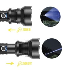 Linterna Led Aluminio Recargable 1500 Lumenes