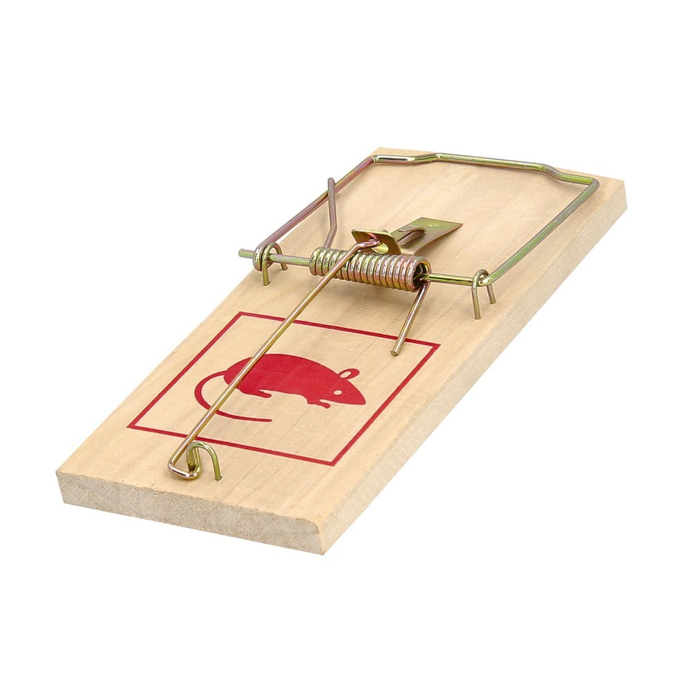 Trampas ratones madera 9,8 x 4,8 cm, (2 unidades) al por Mayor | Almacén de Ferretería
