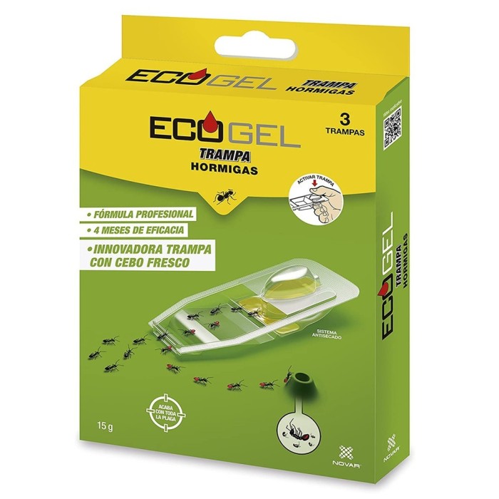 Ecogel Hormigas Trampa Hormigas 15 Gramos (Caja De 3 Unidades) al por Mayor | Almacén de Ferretería