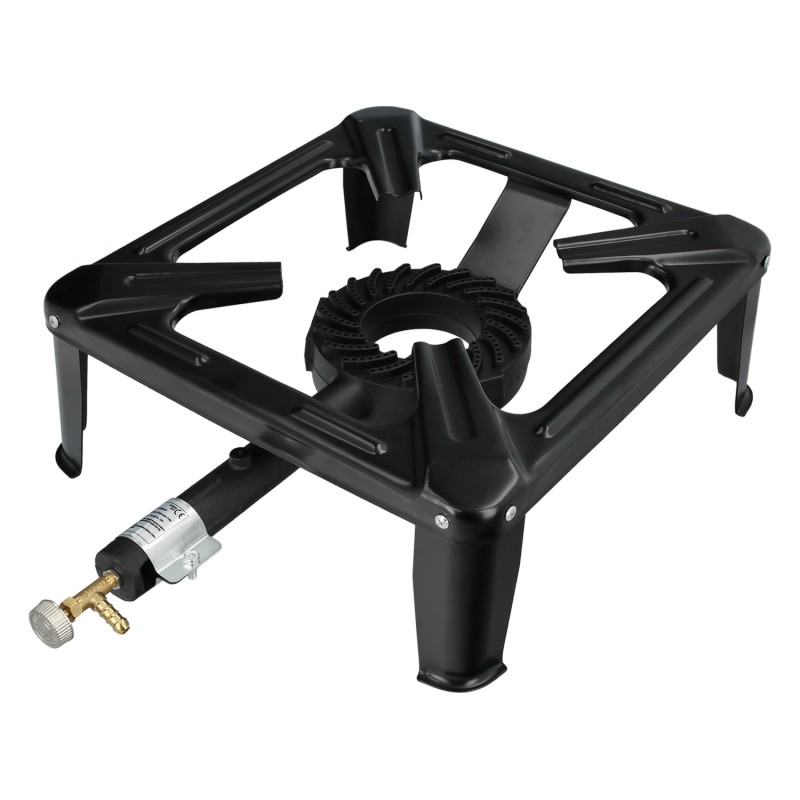 Hornillo Gas 4 Pies 40x40 cm, Potencia 7,000 Watts,