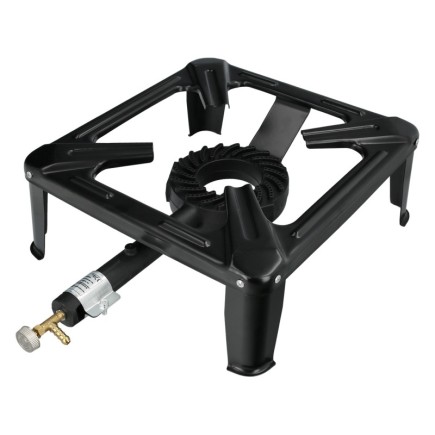 Hornillo Gas 4 Pies 40x40 cm, Potencia 7,000 Watts,