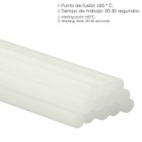 Barras De Pegamento Caliente Ø 7,2 mm, Blister 12 Unidades, Barras Silicona, Pegamento Pistola Termofusible, Silicona Pistola al