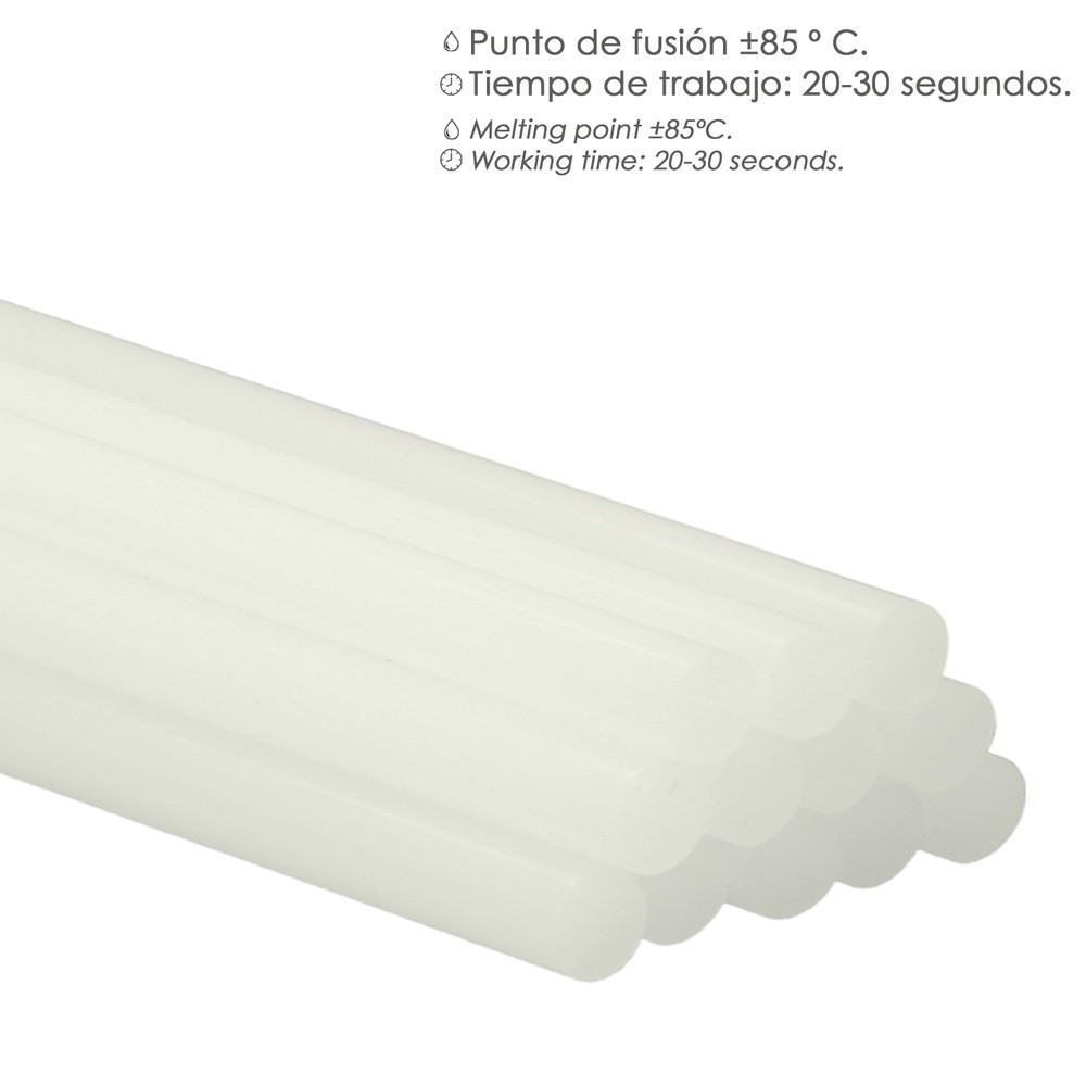 Barras De Pegamento Caliente Ø 11,2 mm, bolsa De 1 Kg, Barras Silicona, Pegamento Pistola Termofusible, Silicona Pistola al por 