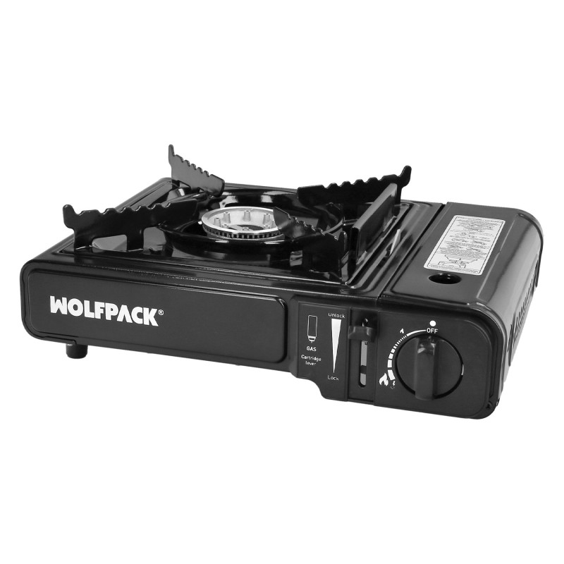 Cocina Gas Inoxidable A Cartucho Con Maletin, Cocina Portatil, Cartuchos Gas 230 gramos, Certificacion EN 17476/2021