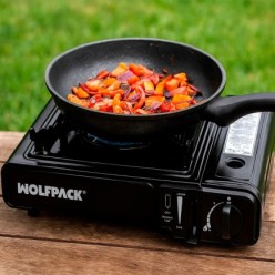 Cocina Gas Inoxidable A Cartucho Con Maletin, Cocina Portatil, Cartuchos Gas 230 gramos, Certificacion EN 17476/2021