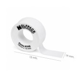 Cinta PTFE Wolfpack  19 mm, x 15 m, (Paquete de 10 Rollos) al por Mayor | Almacén de Ferretería