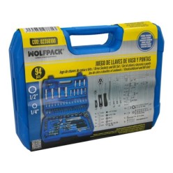 Juego Llaves Vaso y Puntas CRV 94 piezas 1/2" - 1/4"