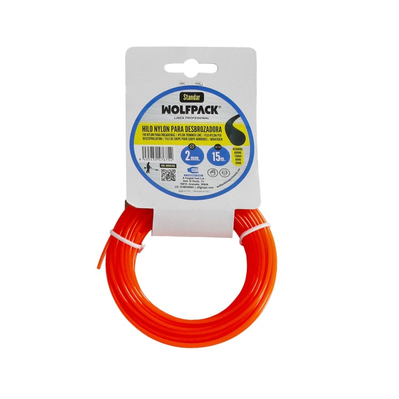 Hilo Nylon Redondo 2,0mm (Rollo 15mt,)