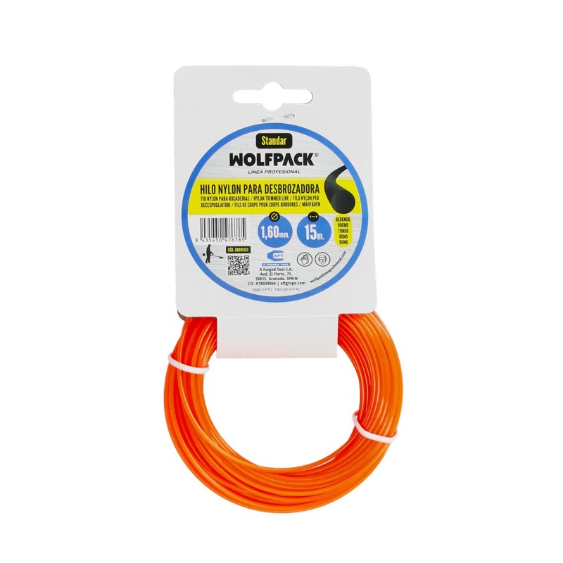 Hilo Nylon Redondo 1,6mm (Rollo 15mt,)