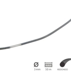 Hilo Nylon/Aluminio Redondo Profesional 3,0mm (Rollo 50mt,)