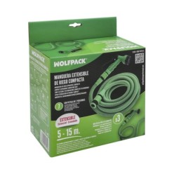 Manguera Extensible Riego Compacto 5 A 15 Metros Con Pistola 7 Posiciones