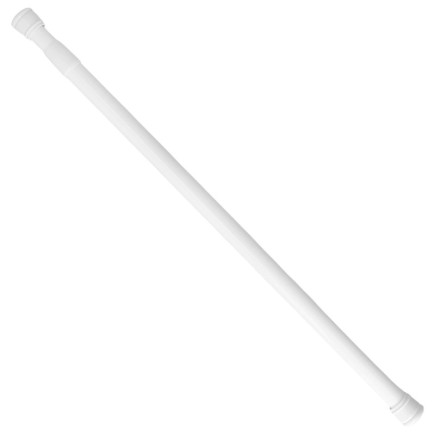 Barra Para  Cortina Ducha Extensible Aluminio Blanco 125 a 220 cm,