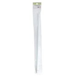Barra Para  Cortina Ducha Extensible Aluminio Blanco 125 a 220 cm,