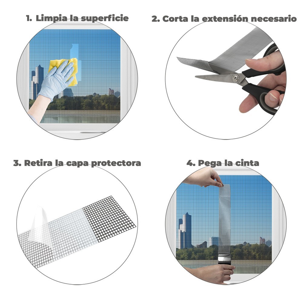 Cinta Reparadora Tela Mosquitera 5 Cm x 200 Cm al por Mayor | Almacén de Ferretería