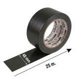 Cinta Americana "Muscle" Color Negro 48 mm, x 25 mertos, Super Resistente, Sellar, Reparar, Unir, Fijar, Sujetar, Empaquetar, al