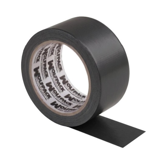 Cinta Americana "Muscle" Color Negro 48 mm, x 10 mertos, Super Resistente, Sellar, Reparar, Unir, Fijar, Sujetar, Empaquetar, al