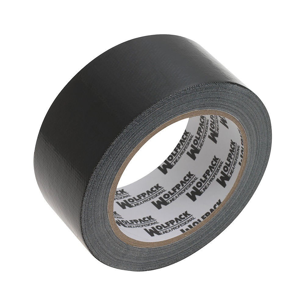 Cinta Americana "Muscle" Color Negro 48 mm, x 10 mertos, Super Resistente, Sellar, Reparar, Unir, Fijar, Sujetar, Empaquetar, al
