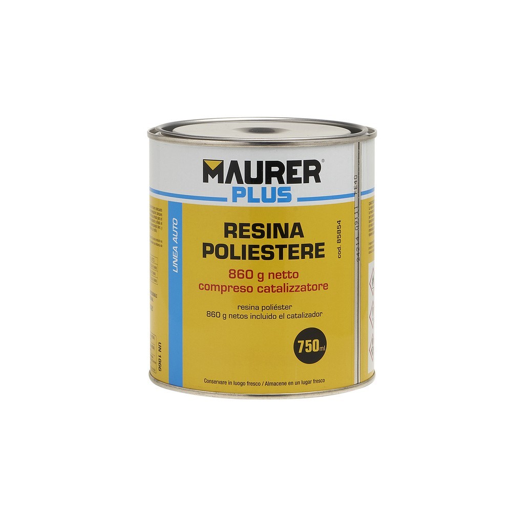 Kit Reparación Resina Poliester 750 Ml Con Endurecedor y 0,5m2 De Fibra De Vidrio al por Mayor | Almacén de Ferretería