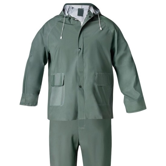 Traje de Agua Impermeable Verde Pvc         Talla 6-M al por Mayor | Almacén de Ferretería