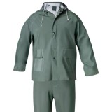 Traje de Agua Impermeable Verde Pvc         Talla 7-L al por Mayor | Almacén de Ferretería
