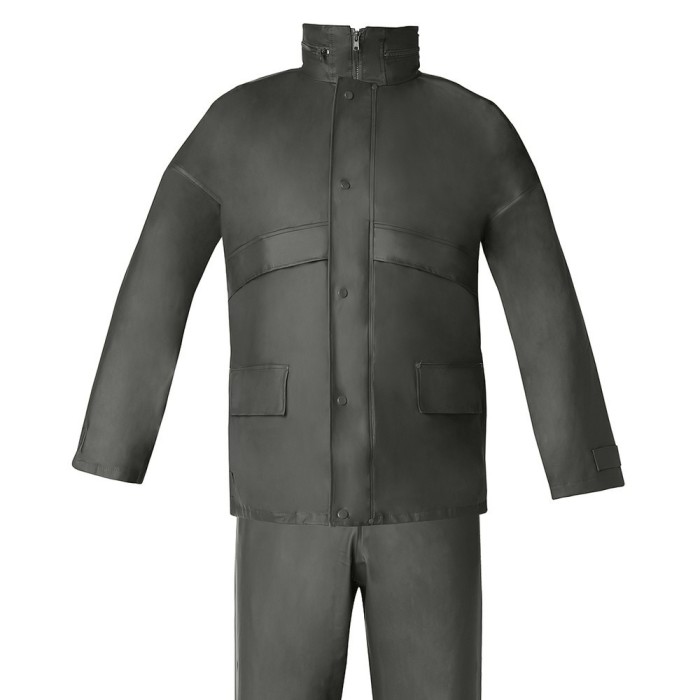 Traje de Agua Impermeable Verde Poliuretano Talla 7-L al por Mayor | Almacén de Ferretería