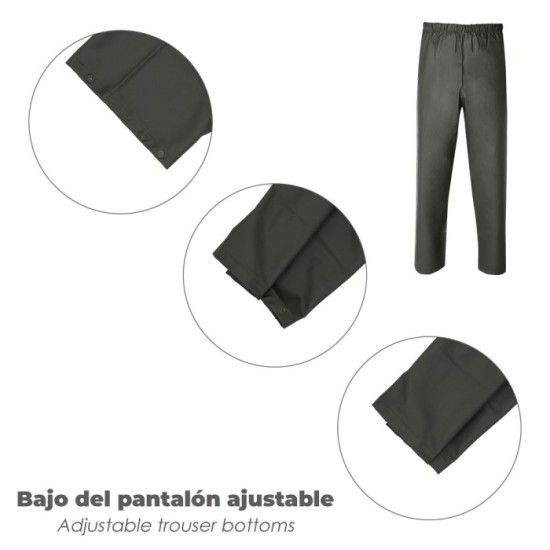 Traje de Agua Impermeable Verde Poliuretano Talla 7-L al por Mayor | Almacén de Ferretería