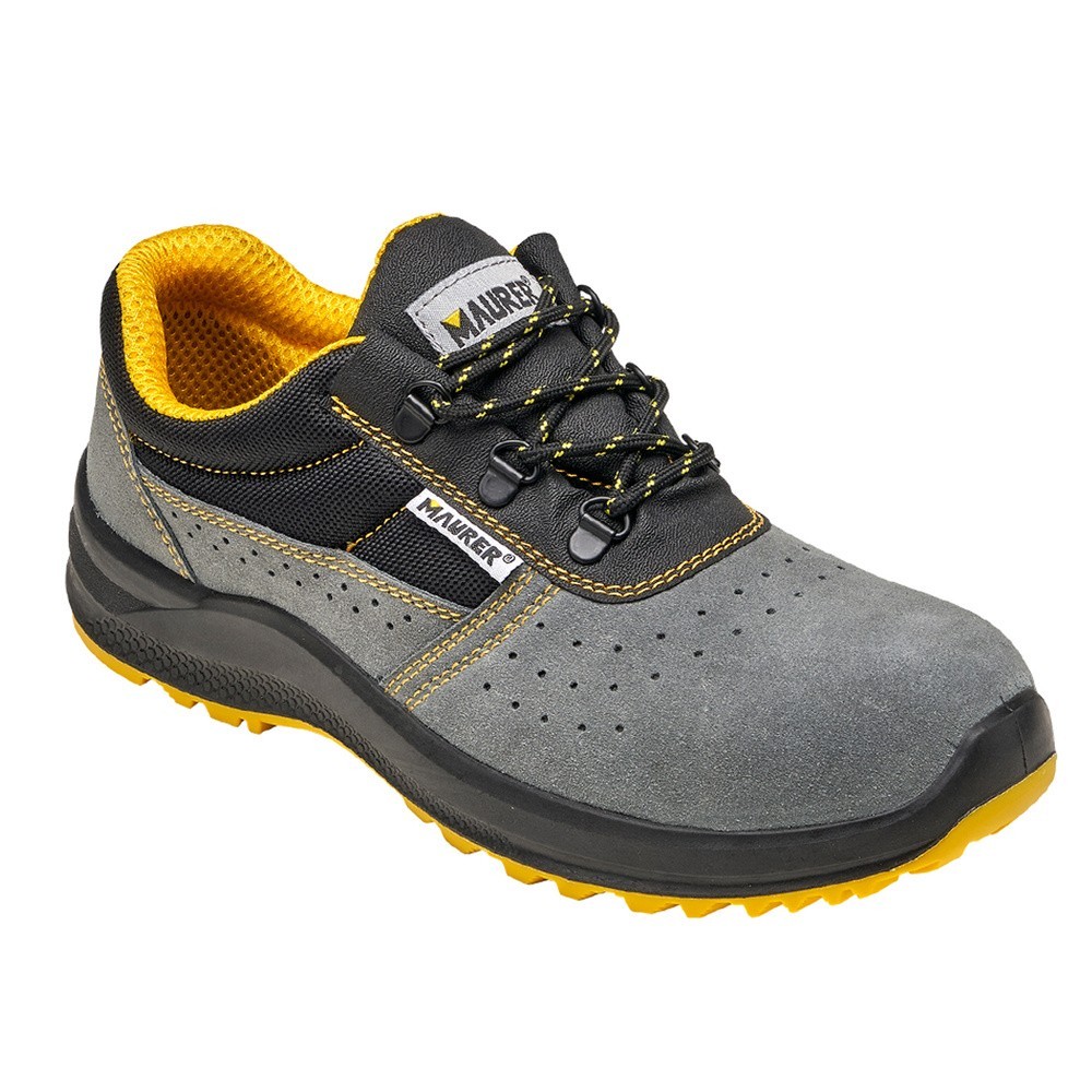 Zapato Seguridad Maurer S1 Modelo Vittoria Transpirables concon suela y puntera antiperforación Talla 45, al por Mayor | Almacén