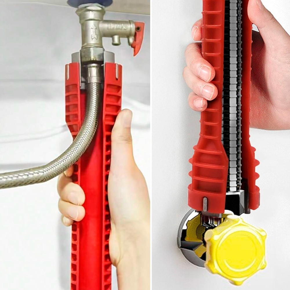 Llave Para Grifos Multifuncion Con Adaptador, Llave Hexagonal y Extractor de Tornillos al por Mayor | Almacén de Ferretería