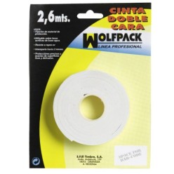 Cinta Doble Cara 2,6 m, x 18 mm,