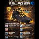 Botas Seguridad Maurer S3 Modelo Amerina Antideslizante con Suela Resistente a los Hidrocarburos, Talla 44, al por Mayor | Almac