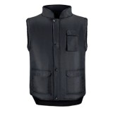 Chaleco Multibolsillos Negro XXL, Chaleco Poliester Con 3 Bolsillos Esteriores y Uno Interior, Chaleco Trabajo, Chaleco Laboral 