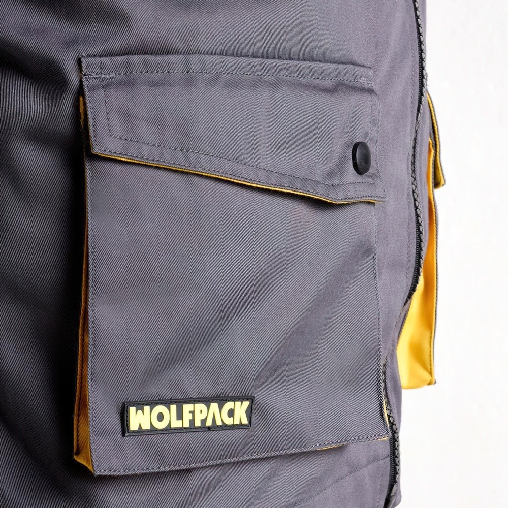 Chaqueta de Trabajo Gris/Amarillo Talla 52/54 L al por Mayor | Almacén de Ferretería