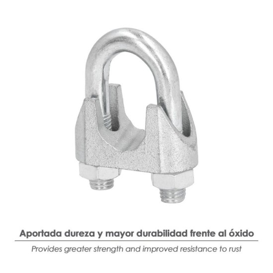 Sujetacables Galvanizado 14 mm,9/16" Uso Domestico al por Mayor | Almacén de Ferretería